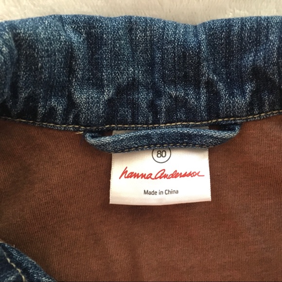 Toddler Girls Hannah Andersson Zip Up Jean Jacket - Picture 6 of 6